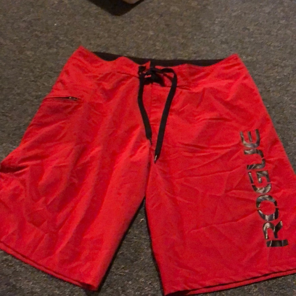 Rogue CrossFit shorts red